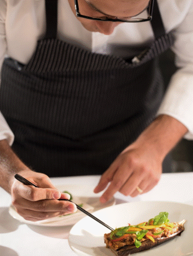 미슐랭 요리사 의 음식 사진