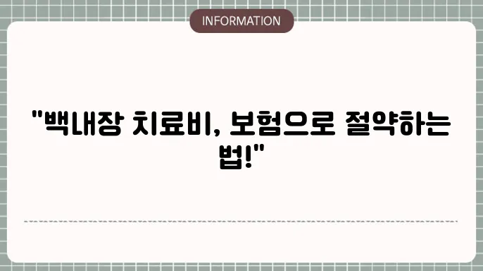 백내장 수술 치료법