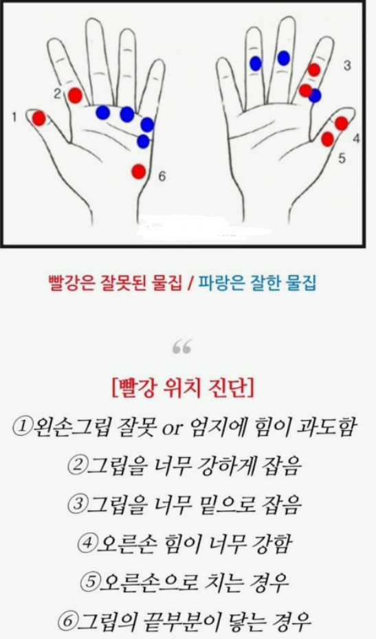 골프 물집