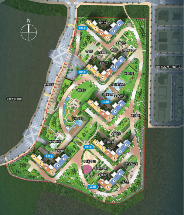 오산엘리포레 배치도