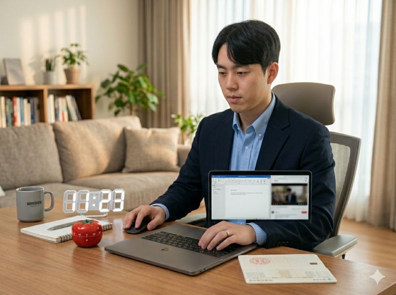 재택근무 25분 타이머 집중법