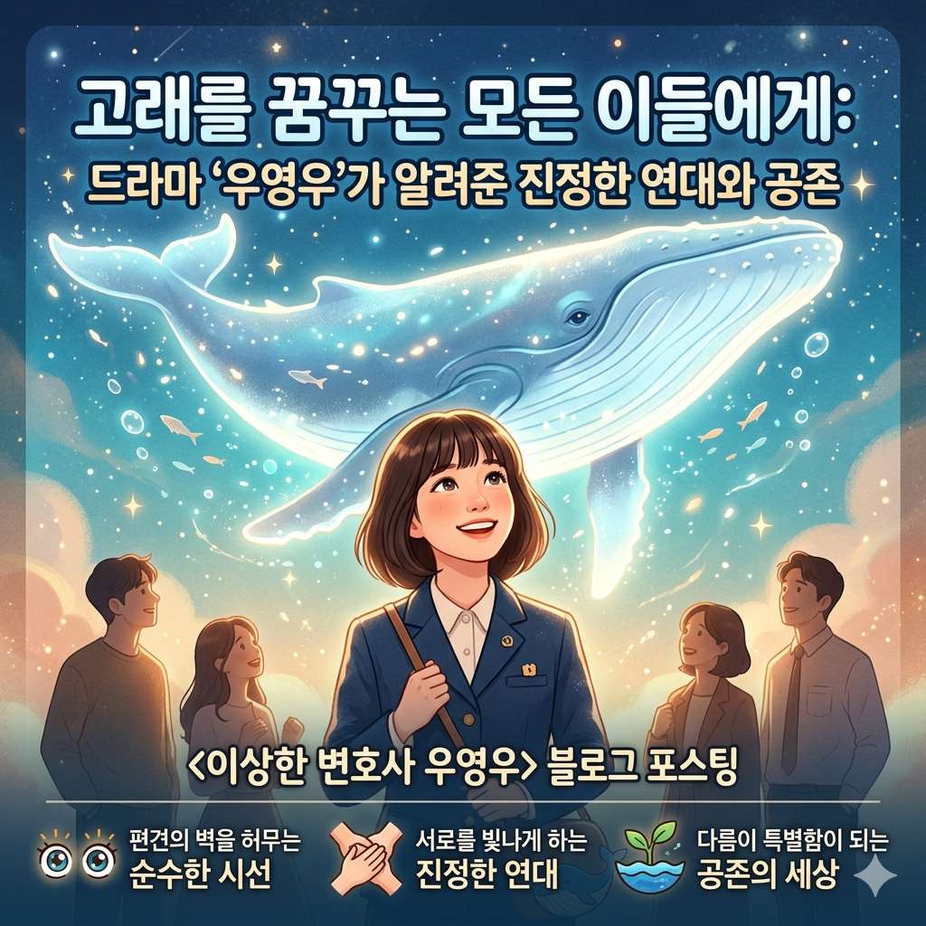 고래를 꿈꾸는 모든 이들에게: 드라마 '우영우'가 알려준 진정한 연대와 공존