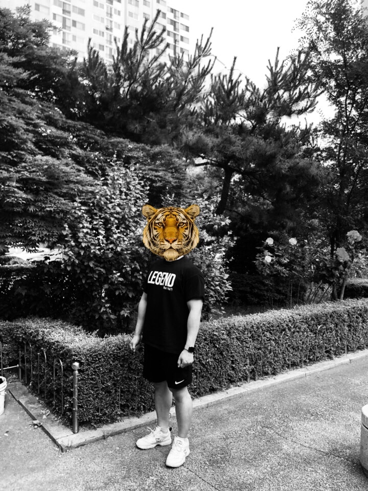 데일리 룩(오뭘입)_강경원 티셔츠, 강경원 레전드 티셔츠, 나이키 반바지, 뉴발란스 608 운동화 OOTD