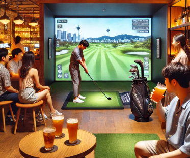 스크린 골프 사진