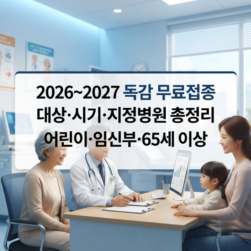 2026 독감 무료접종 대상 시기 지정병원 가이드