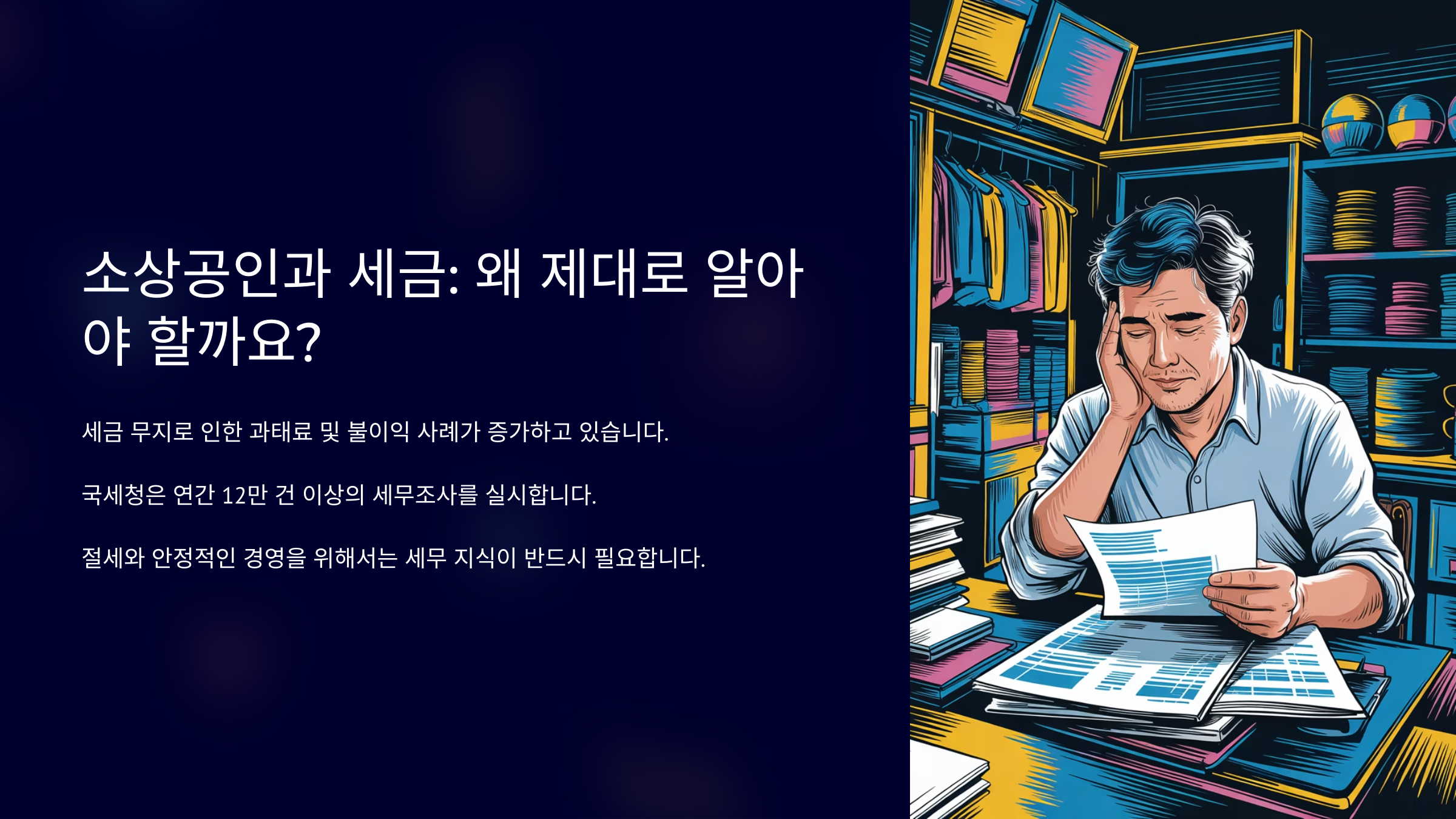 소상공인이 세금 정보를 알아야 하는 이유