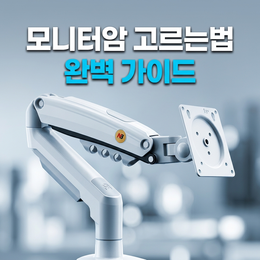 모니터암 고르는법 목 통증 자세 문제