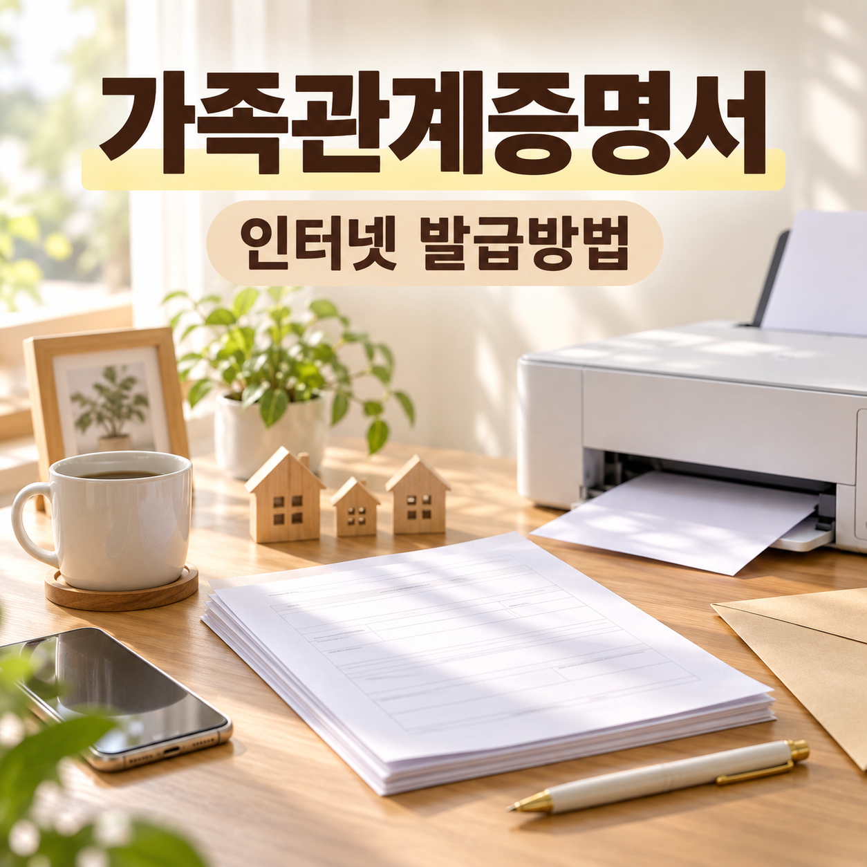 가족관계증명서 인터넷 발급방법 대표 이미지