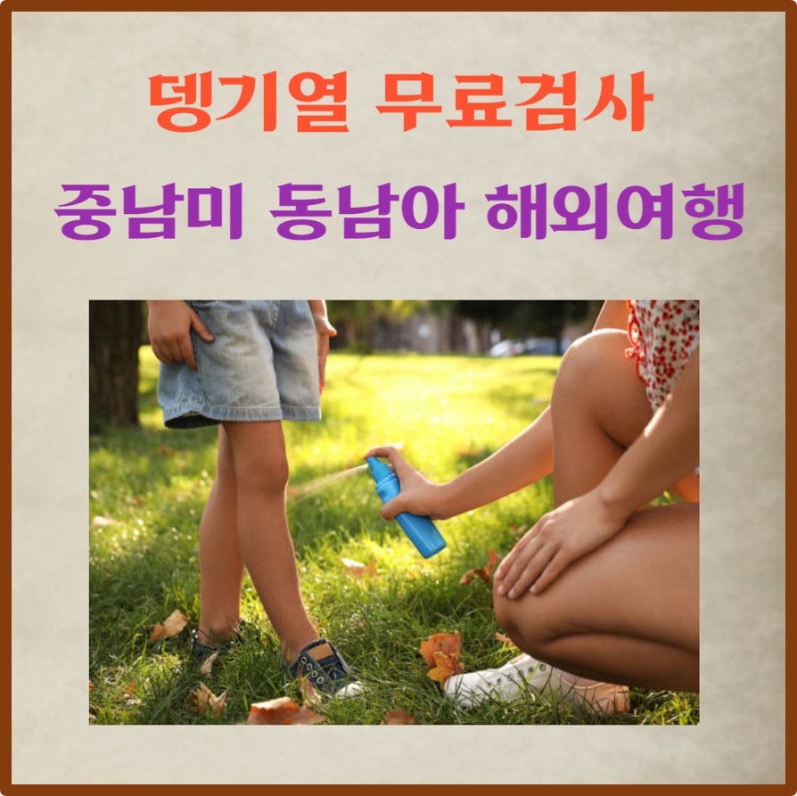 뎅기열 무료검사