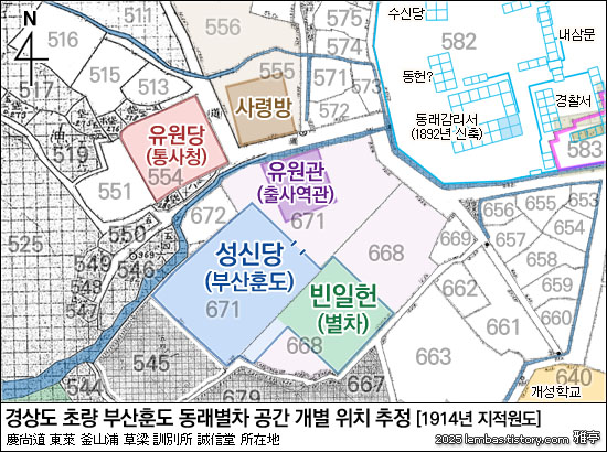 부산훈도 성신당(誠信堂) 건물 등 임소(任所) 위치 추정