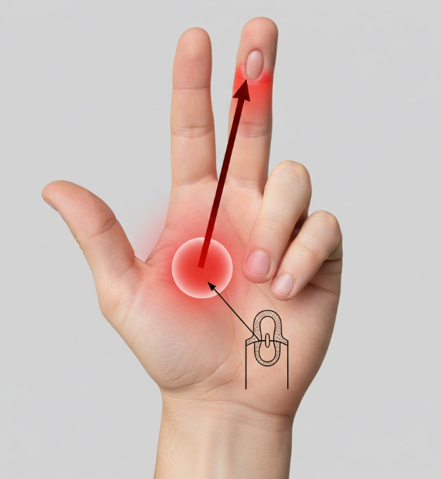 방아쇠 수지 증후군 관련 사진