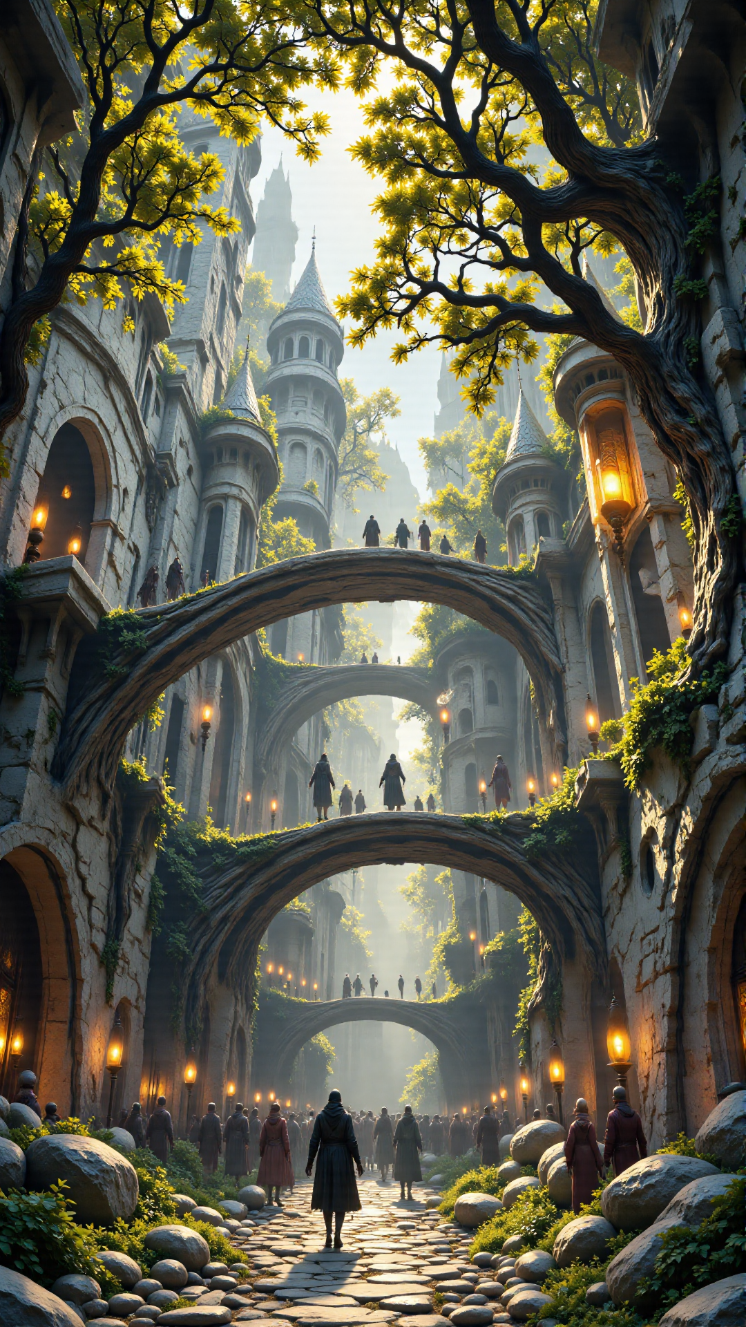 판타지 월드 공중도시