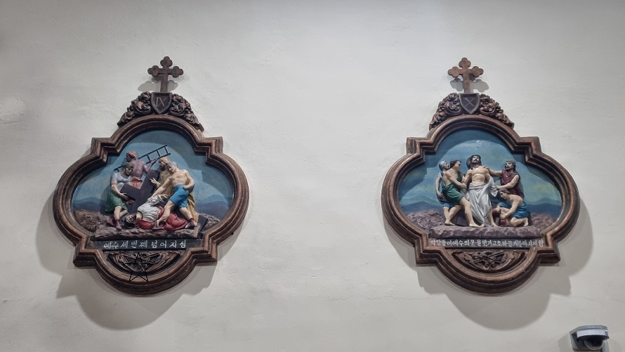 횡성성당 십자가의 길 사진