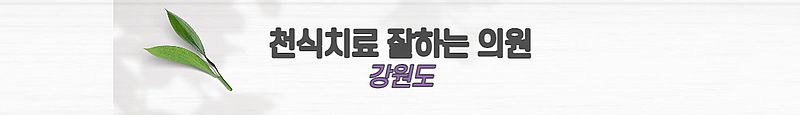 천식치료 잘하는 병원 - 강원도