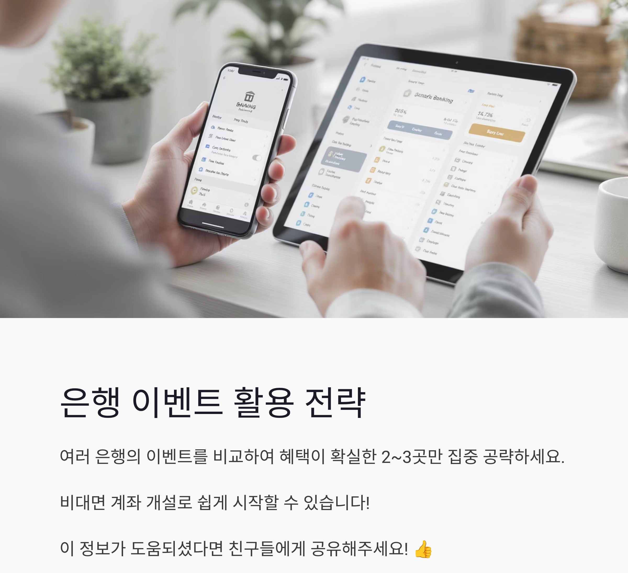 놓치면 손해! 은행 이벤트 제대로 활용하는 꿀팁 대공개