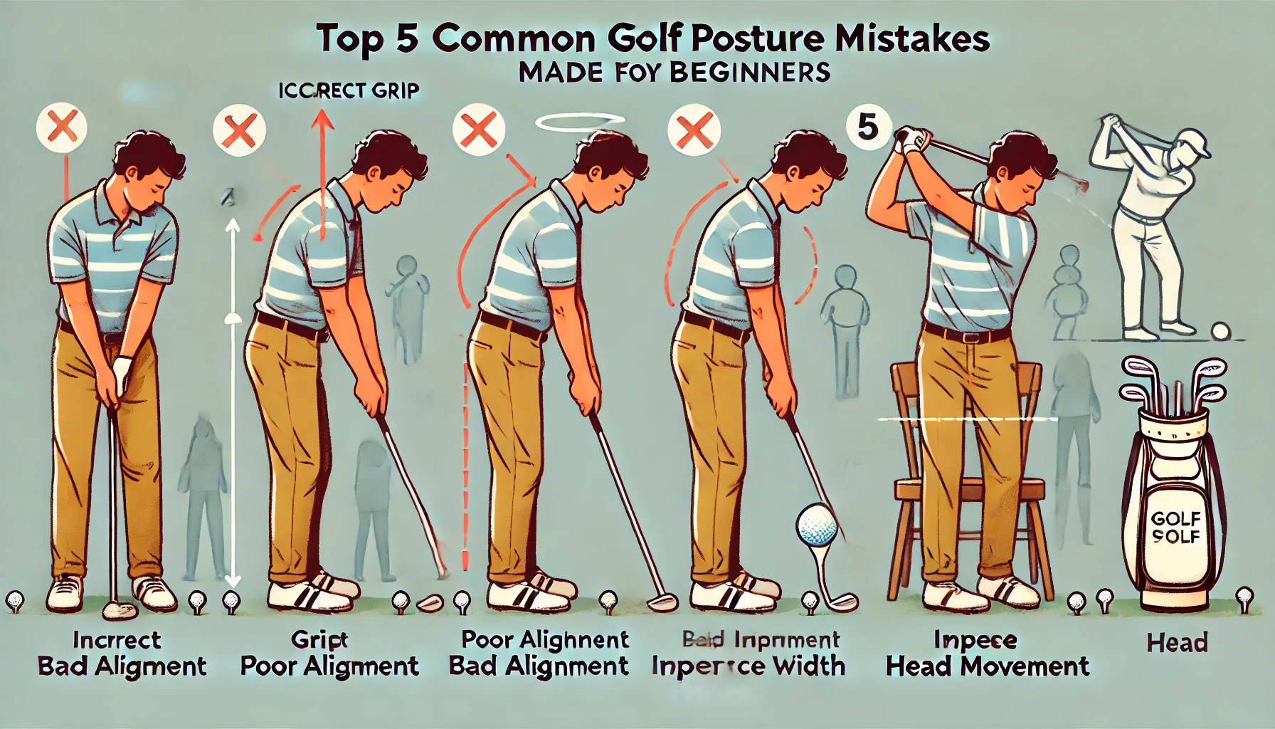 요즘 골린이들의 잘못된 자세 TOP5 관련 이미지