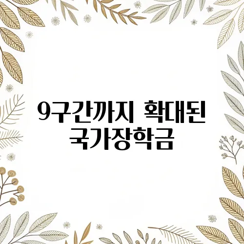 9구간까지 확대된 국가장학금, 내 소득 구간 확인 방법은?