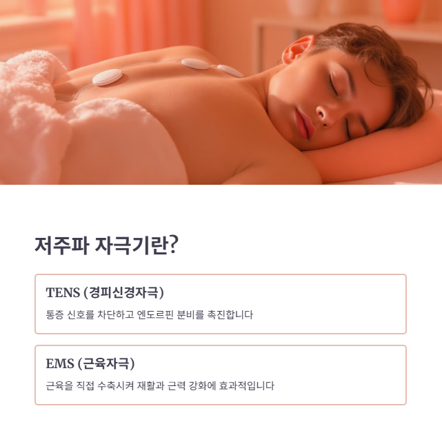 저주파 자극기: TENS와 EMS의 차이
