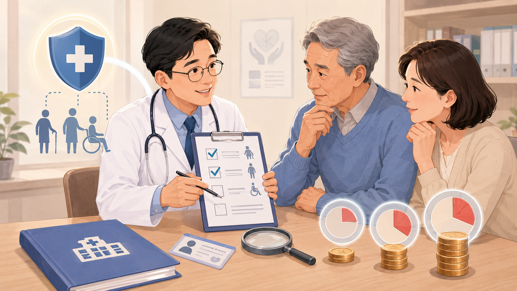 승모판-시술-건강보험-급여조건과-대상자-확인-상담-일러스트