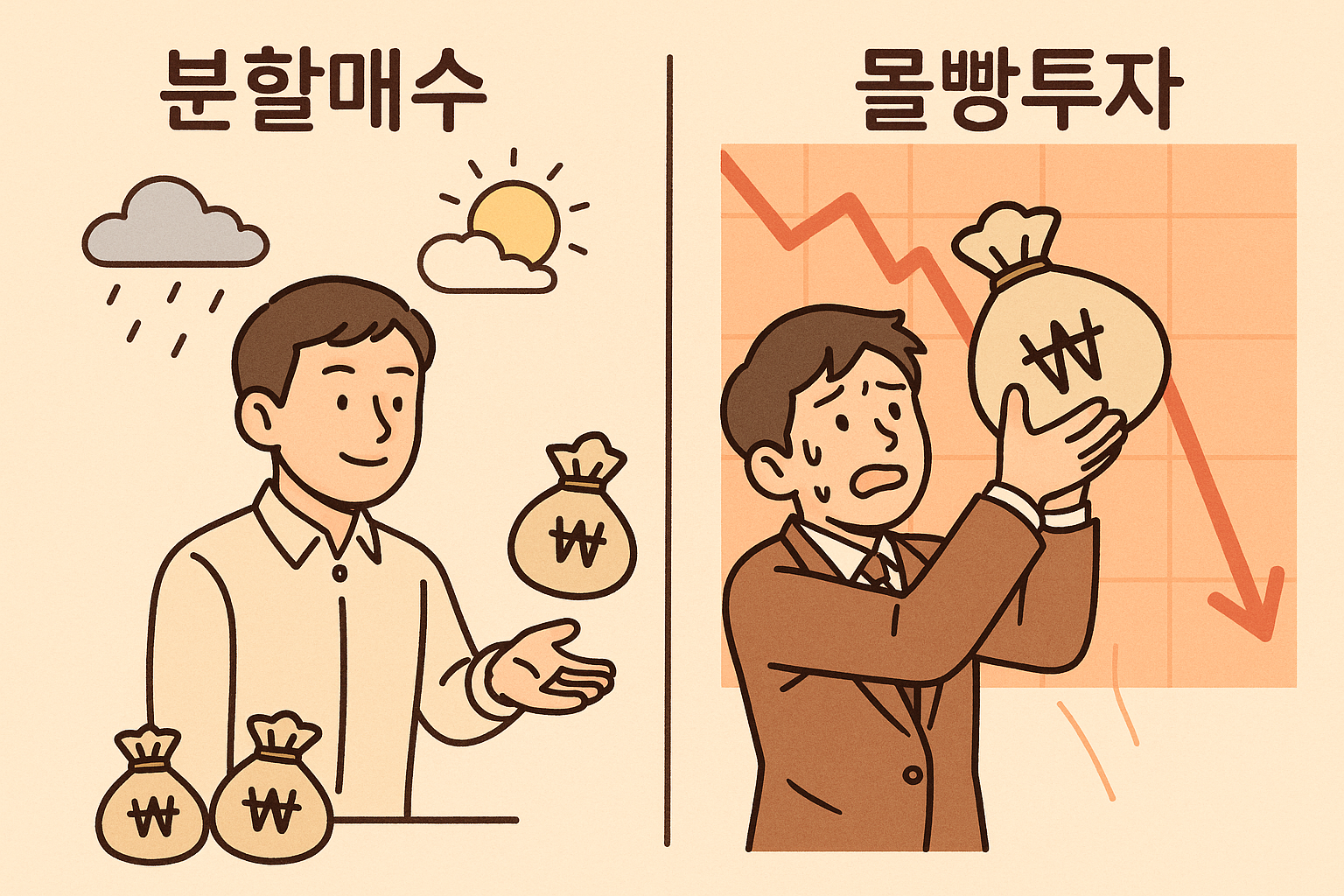 분할매수 vs 몰빵투자, 당신의 선택은?