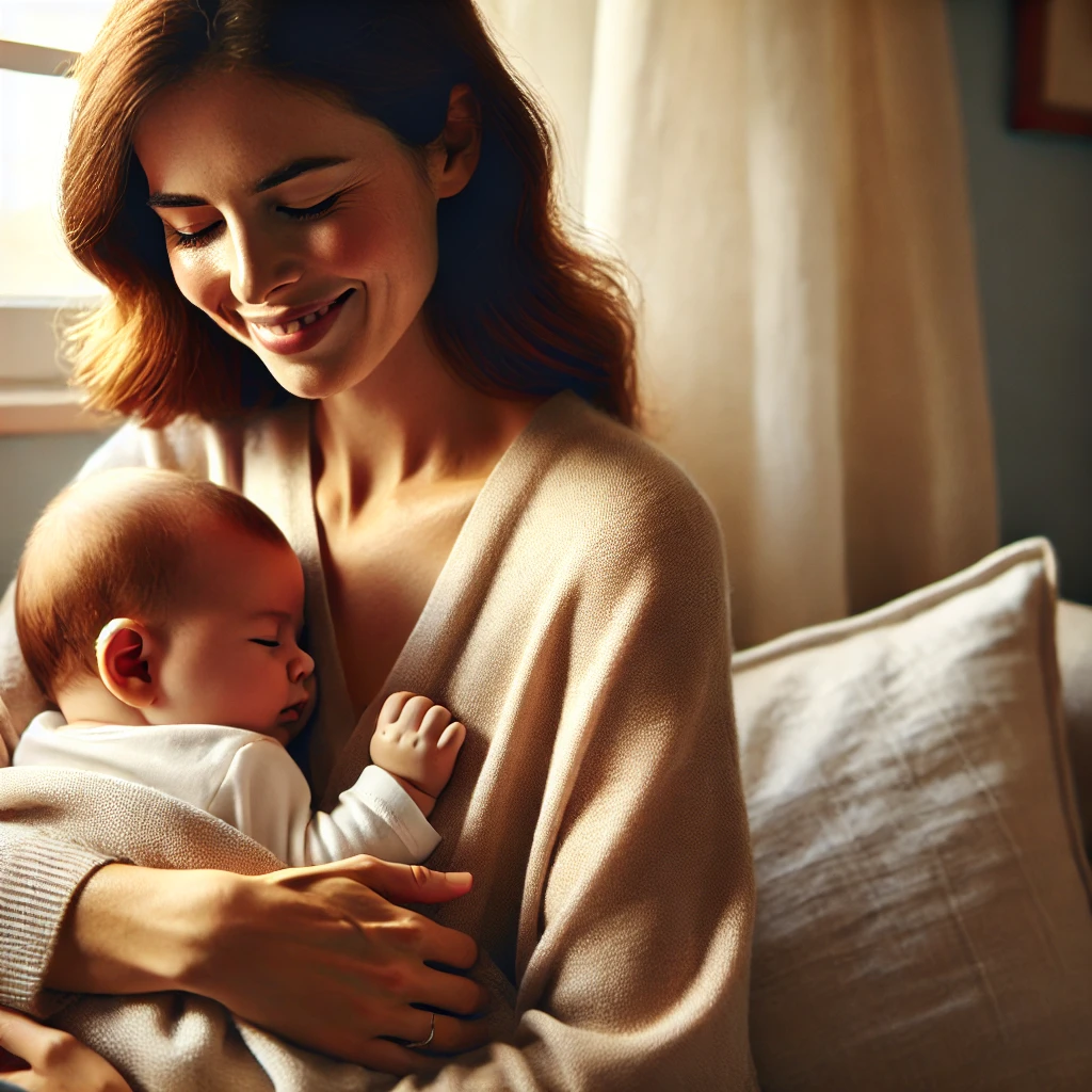 엄마 품 속에 아가