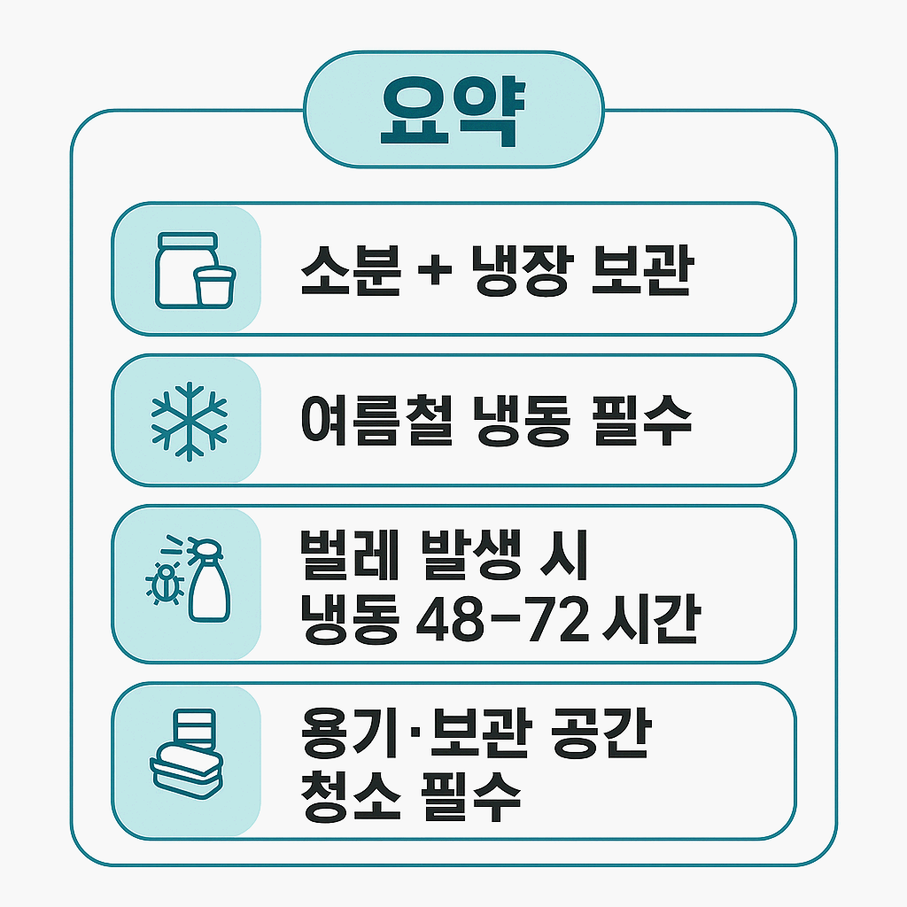 쌀벌레 없애는법