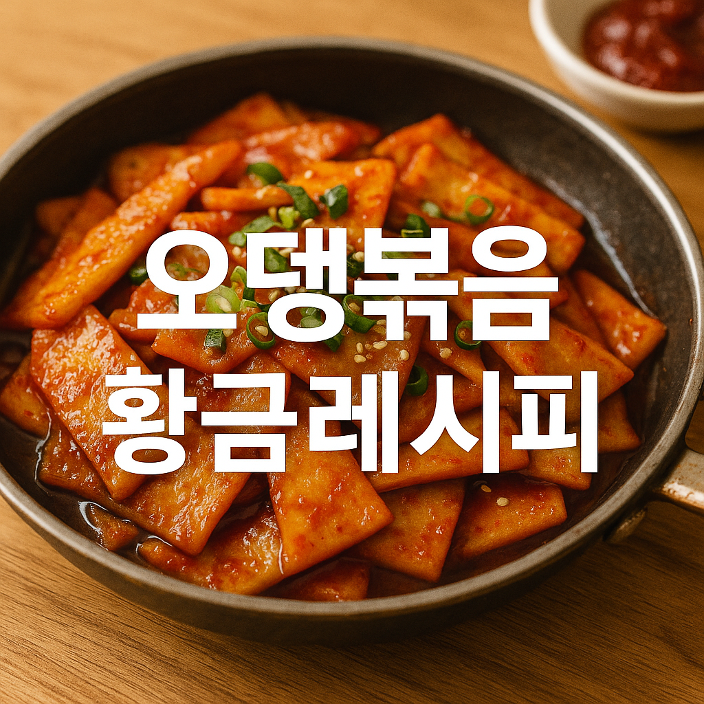 오뎅볶음 황금레시피