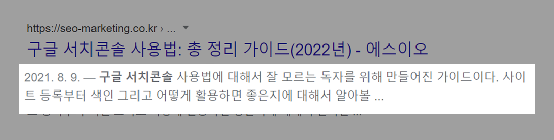 메타 디스크립션