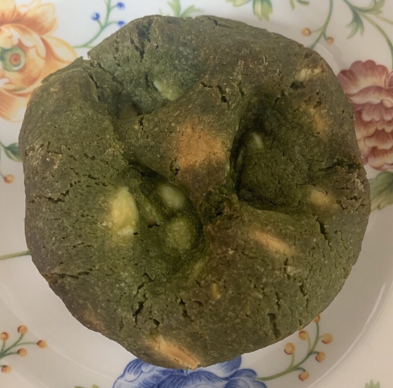 말차쿠키 윗면