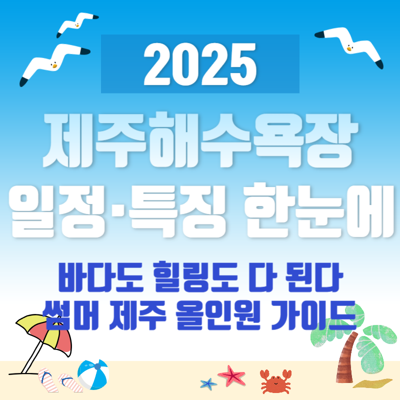 2025 제주도 해수욕장 개장 총정리, 협재부터 함덕까지 바다 여행 정복