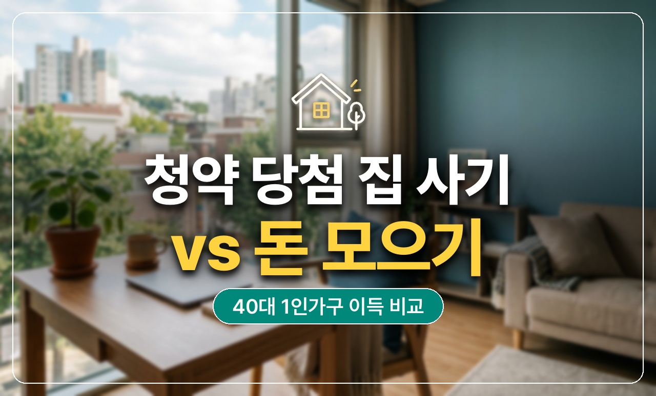 청약 당첨 집 사기 vs 돈 모으기 썸네일