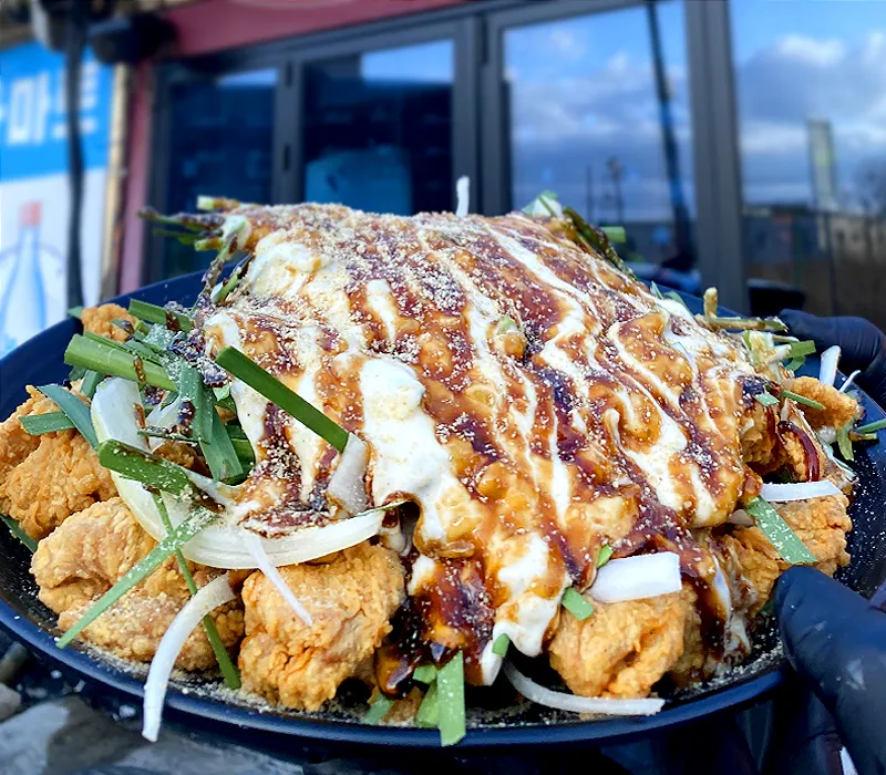 강릉치킨포차-부추양파닭순살치킨-사진