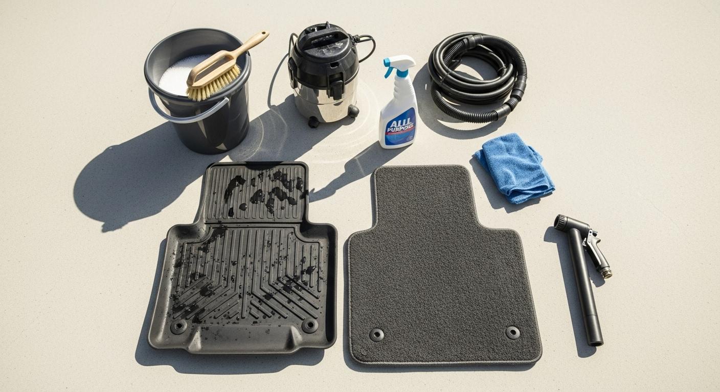 바닥매트 닦는법