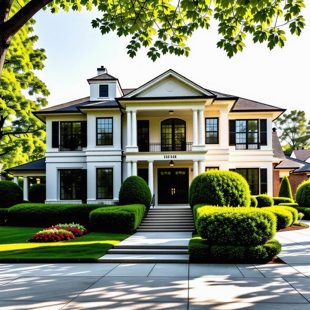 부동산 자산: 고급 주택이나 아파트의 외관 사진. 상속세와 관련된 부동산 자산의 중요성을 강조하는 이미지.