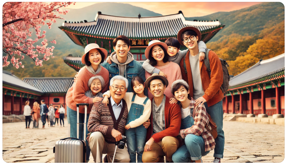 부모님과 함께 첫 해외여행 사진