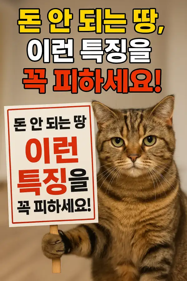 돈 안 되는 땅, 이런 특징을 꼭 피하세요!