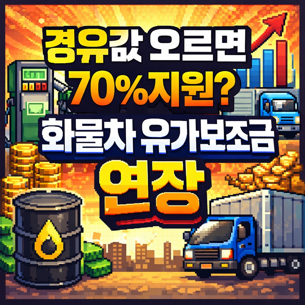 경유값 오르면 70% 지원? 화물차 유가보조금 연장 핵심 정리