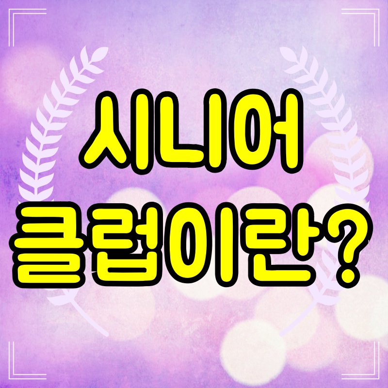 시니어-클럽이란