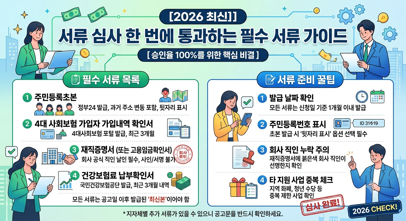 서류 심사 한 번에 통과하는 필수 서류 가이드