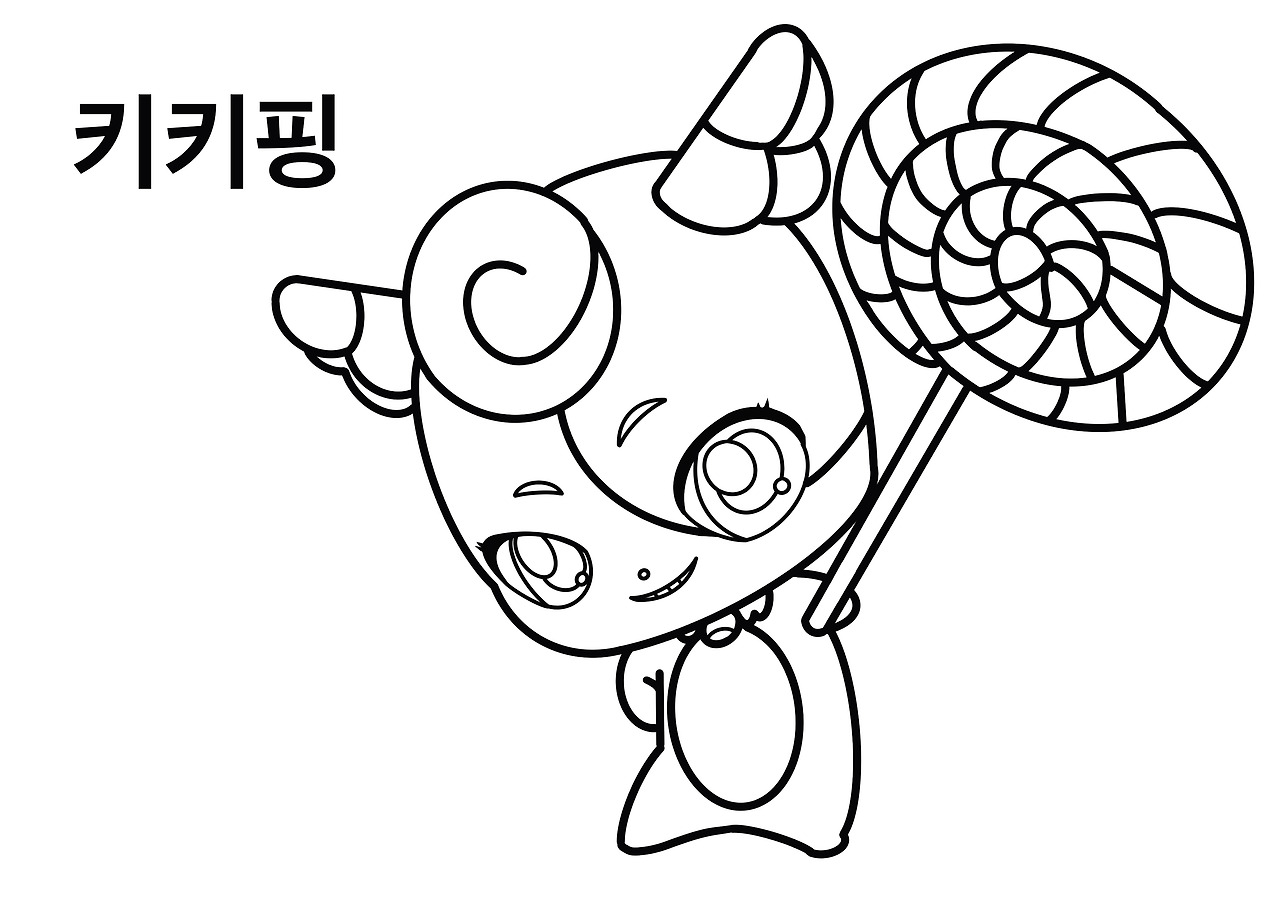 티니핑 색칠공부 도안2