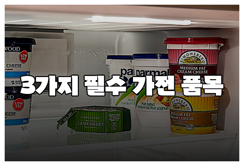 3가지 필수 가전 품목