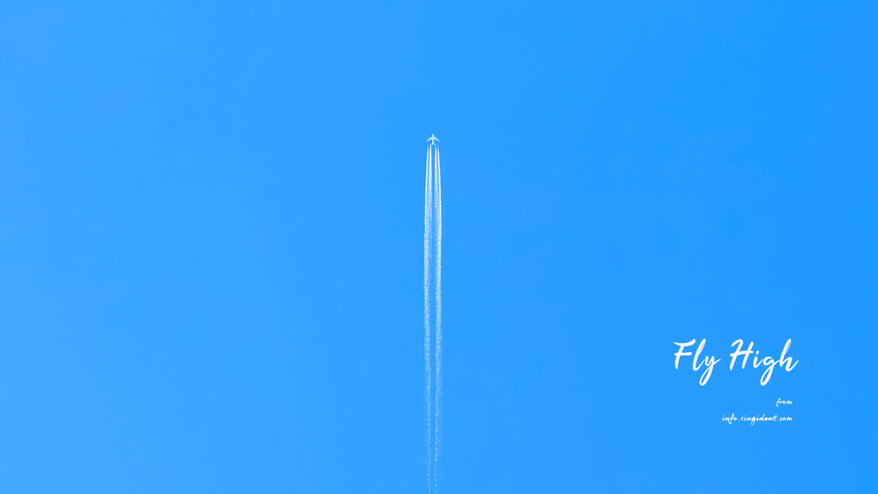 04 수직 상승 비행기 C - Fly High 하늘배경화면