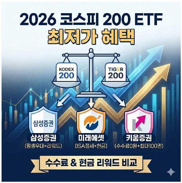 2026 코스피 200 ETF 최저가 혜택