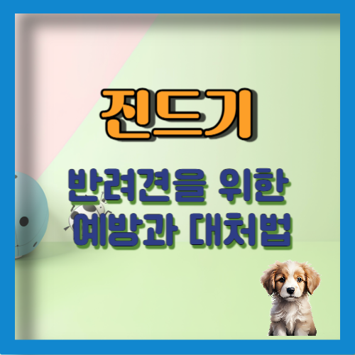 반려견을 위한 진드기 대처법