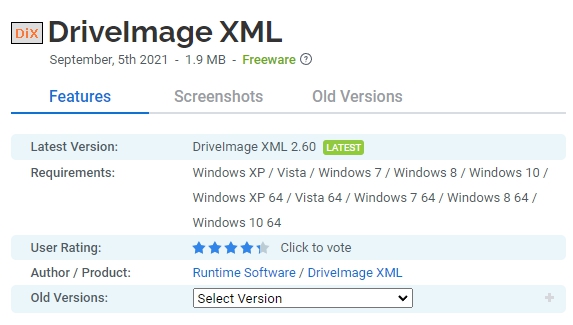 DriveImage-XML