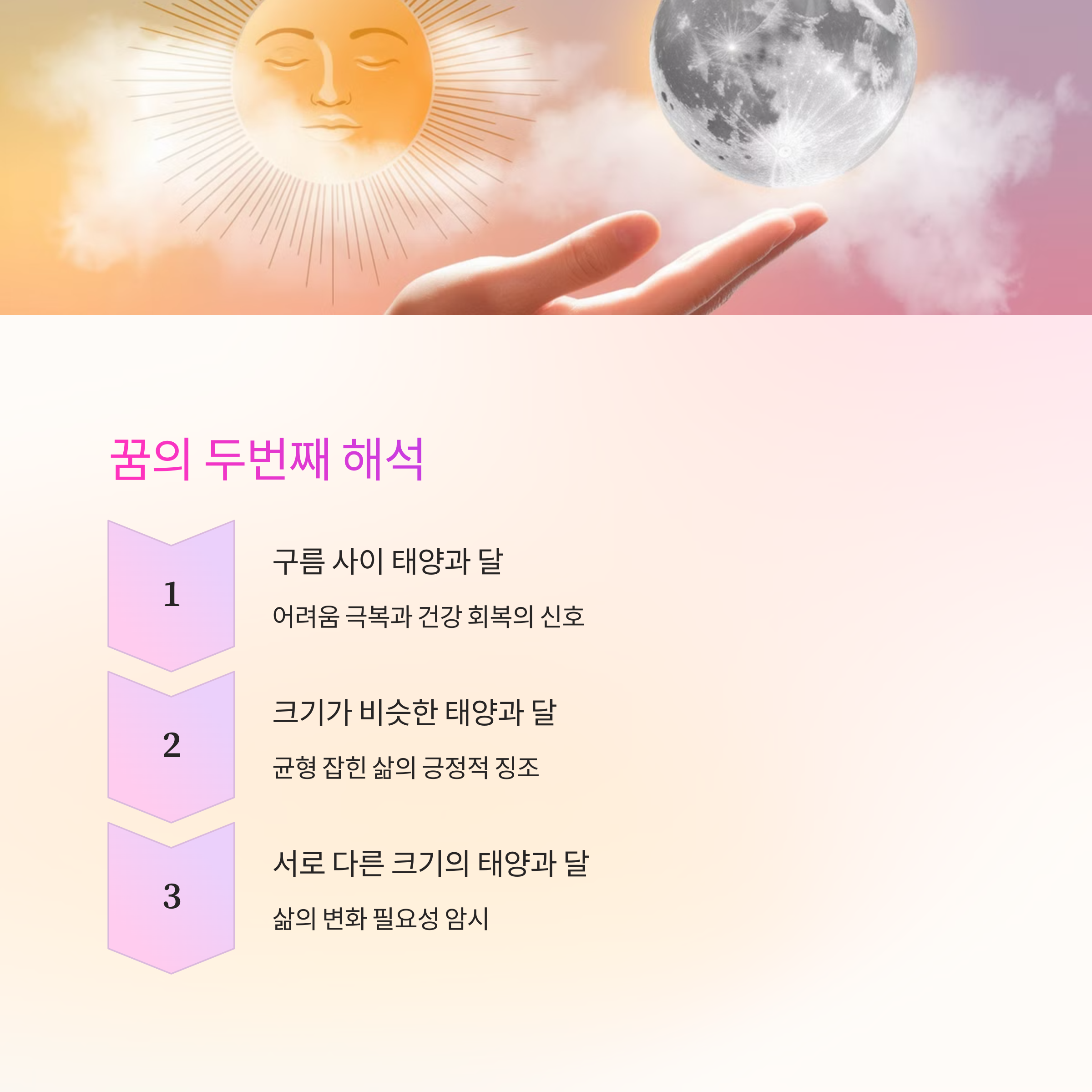 태양과 달이 함께 뜨는 꿈