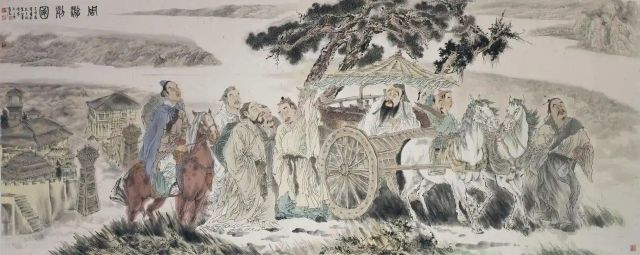 공자의 주유천하를 표현한 그림