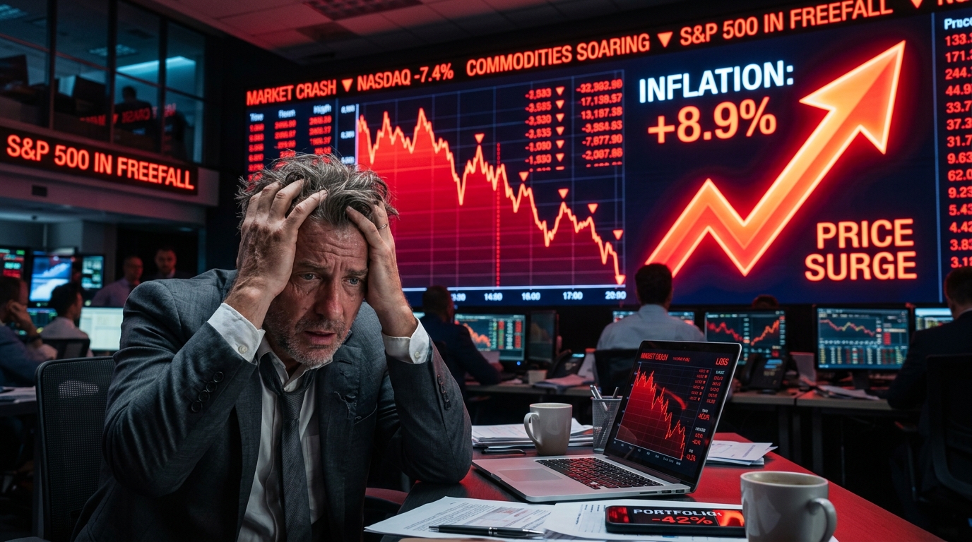 CPI 발표 결과에 따른 주식 시장의 변동성을 상징하는 이미지