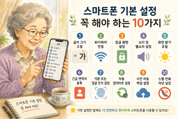 스마트폰 기본설정 꼭 해야하는 10가지