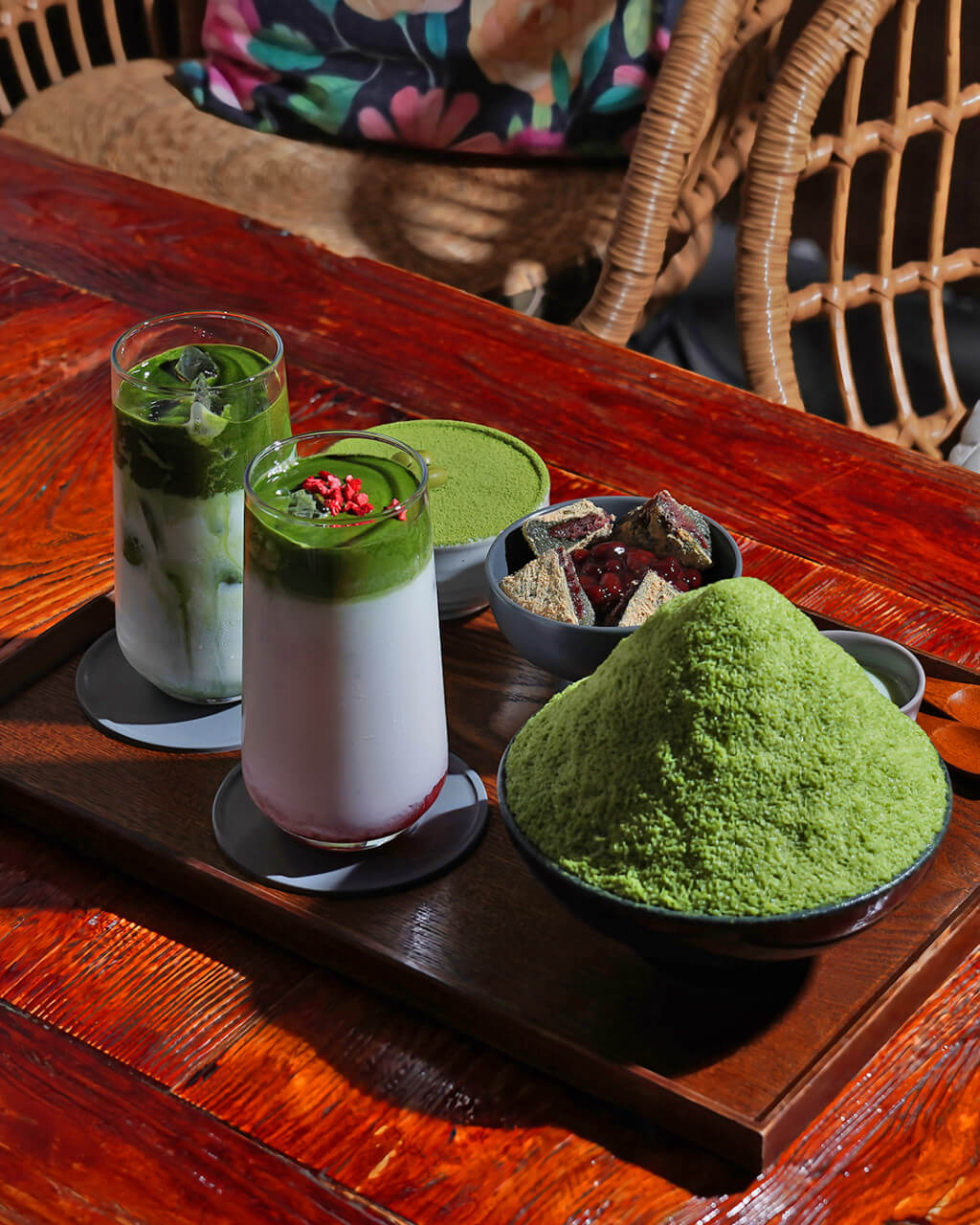 플로우커피 말차빙수